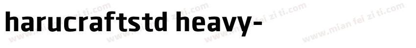 harucraftstd heavy字体转换